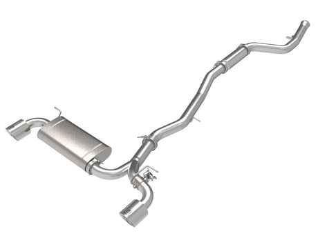aFe POWER Takeda 2021 Toyota Supra 2.0L (t) 2.5in-3in 304 SS CB Exhaust w/ Polished Tips aFe Catback  AXOPROS