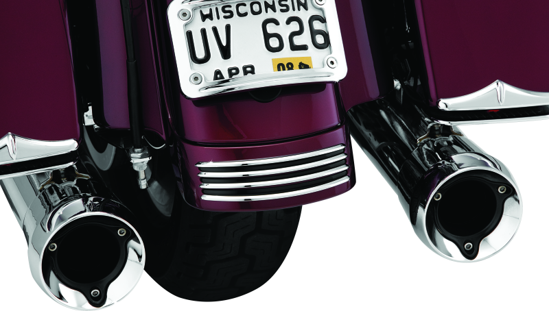 Kuryakyn Rear Fender Accents FLHX & FLTR Models Chrome Kuryakyn Exterior Trim  AXOPROS