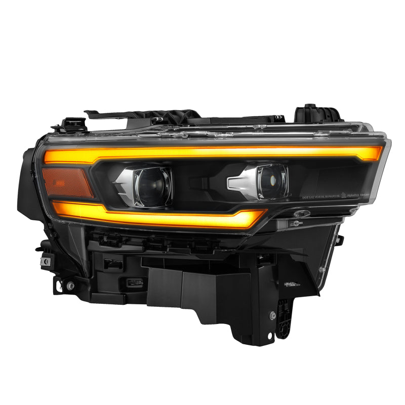 AlphaRex AlphaRex 25-26 Dodge Ram 1500 Luxx LED Proj Headlights -Black w/Activ Lit/ Seq Signal/Switchbk DRL Headlights aftermarket performance part