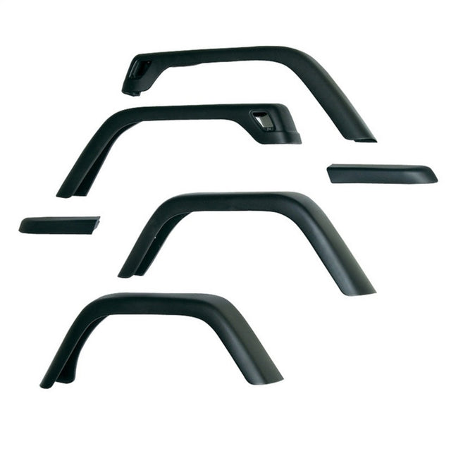 Omix 7-Inch Fender Flare Kit- 97-06 Jeep Wrangler OMIX Fender Flares  AXOPROS