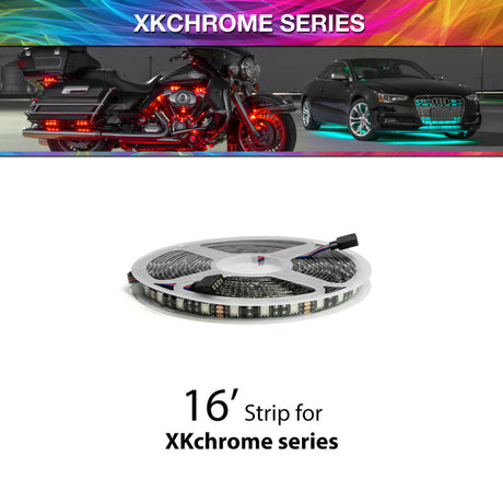 XKGLOW XK Glow 16ft cuttable RGB LED strip roll w/ weather resistant coating Light Strip LED aftermarket performance part