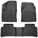 Husky Liners 2016 Toyota Prius Weatherbeater Black Front & 2nd Seat Floor Liners (Footwell Coverage) Husky Liners Floor Mats - Rubber  AXOPROS