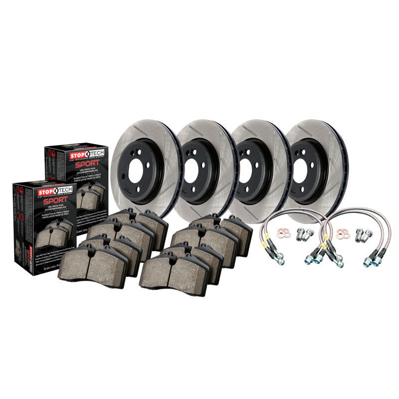 StopTech 90-01 Integra Front SS Brake Lines Stoptech Brake Line Kits  AXOPROS