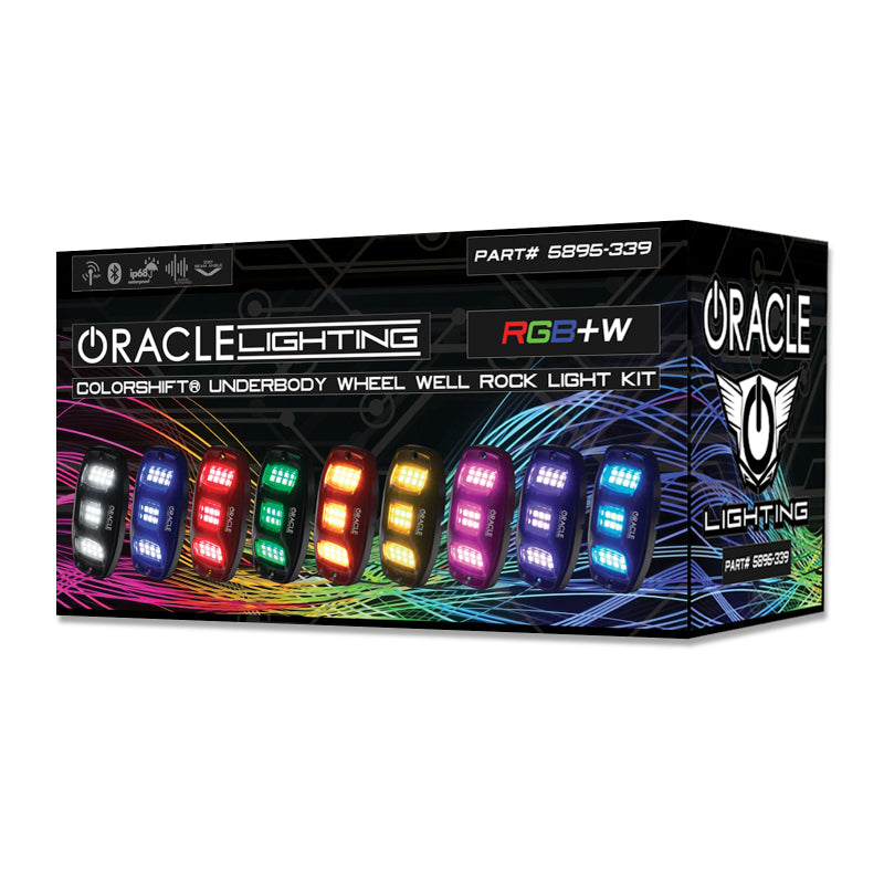 Oracle Underbody  RGB+W Wheel Well Rock Light Kit - 4 PCS - ColorSHIFT ORACLE Lighting Light Bars & Cubes  AXOPROS