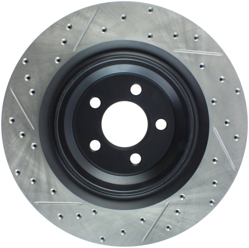 StopTech SportStop 06-09 Chrysler SRT-8 Rear Left Drilled & Slotted Rotor Stoptech Brake Rotors - Slot & Drilled  AXOPROS