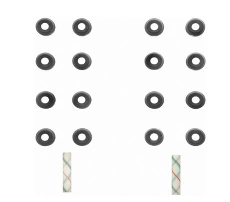 Fel-Pro 04-09 Honda S2000/93-97 Civic Del Sol/12-15 Civic Engine Valve Stem Oil Seal Set Fel-Pro Valve Seals  AXOPROS