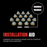 Fel-Pro 05-14 Toyota Tacoma/03-20 4Runner Engine Valve Stem Oil Seal Set Fel-Pro Valve Seals  AXOPROS