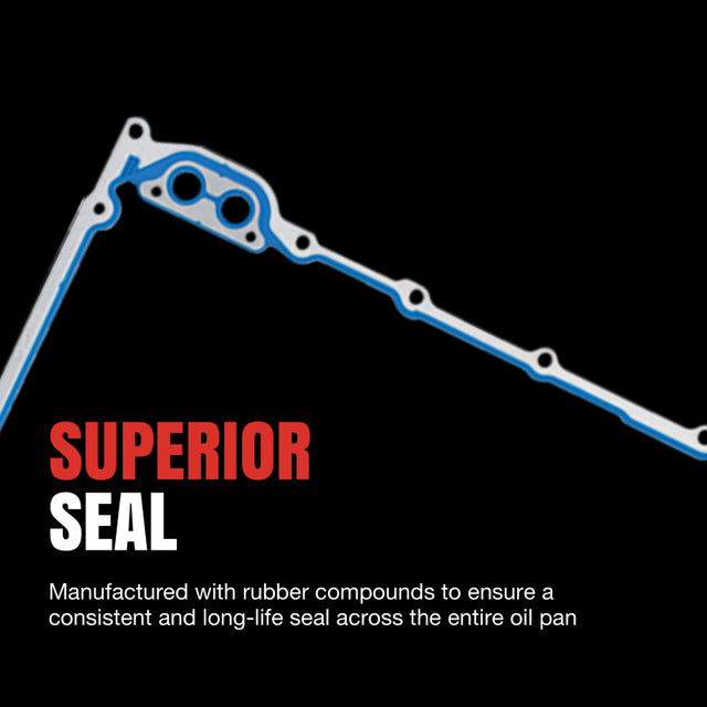 Fel-Pro 97-10 Ford F-150/07-12 Mustang/05-06 GT Engine Oil Pan Gasket Set - PermaDry Molded Rubber Fel-Pro Gasket Kits  AXOPROS