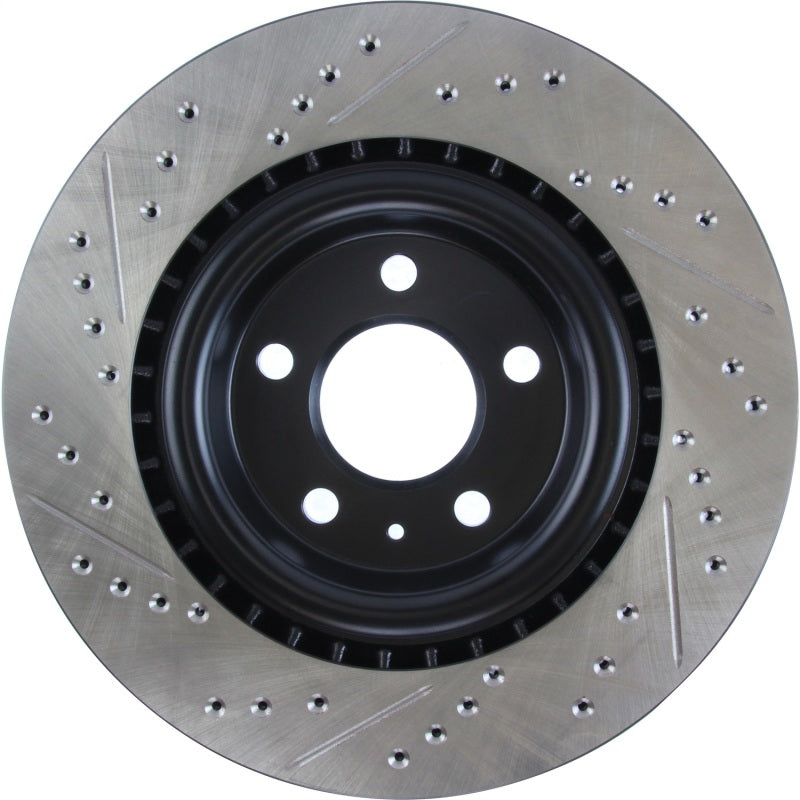 StopTech Slotted & Drilled Sport Brake Rotor Stoptech Brake Rotors - Slot & Drilled  AXOPROS