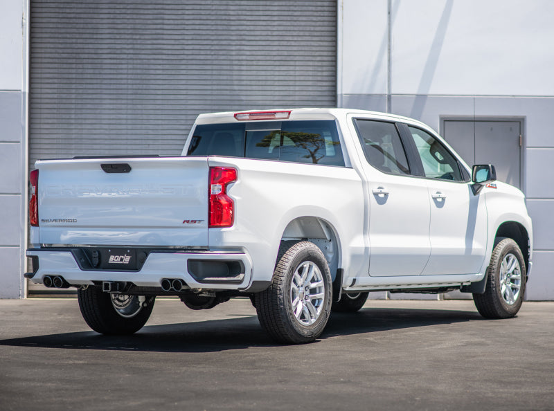 Borla 2019 Chevrolet Silverado 1500 6.2 w/ 147in WB 2.75in S-Type Catback Exhaust -Black Chrome Tips Borla Catback  AXOPROS