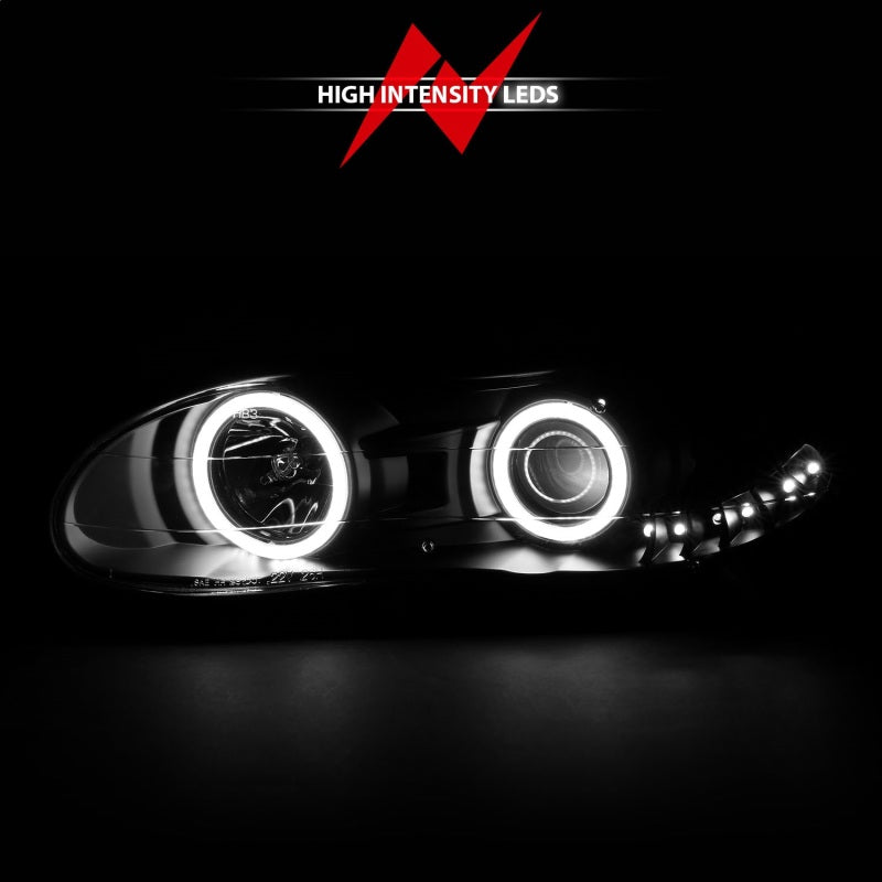ANZO 1998-2002 Chevrolet Camaro Projector Headlights w/ Halo Black ANZO Headlights  AXOPROS