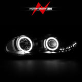 ANZO 1998-2002 Chevrolet Camaro Projector Headlights w/ Halo Black ANZO Headlights  AXOPROS