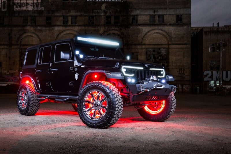 Oracle VECTOR Series Full LED Grille - Jeep Wrangler JL/JT - NA SEE WARRANTY ORACLE Lighting Light Accessories and Wiring  AXOPROS
