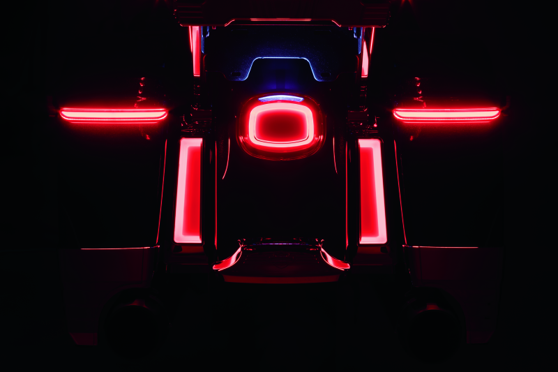 Kuryakyn Tracer LED Taillight Red Lens With License Light Kuryakyn Tail Lights  AXOPROS