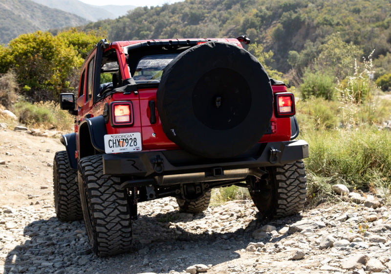 Rampage 2018-2019 Jeep Wrangler(JL) Sport 2-Door Tire Cover w/Camera Slot 37in - Black Rampage Car Covers  AXOPROS