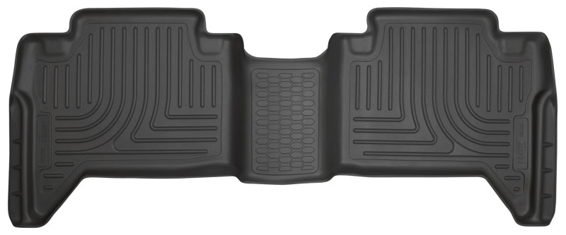 Husky Liners 2016 Toyota Tacoma Crew Cab WeatherBeater 2nd Row Black Floor Liners Husky Liners Floor Mats - Rubber  AXOPROS