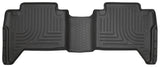 Husky Liners 2016 Toyota Tacoma Crew Cab WeatherBeater 2nd Row Black Floor Liners Husky Liners Floor Mats - Rubber  AXOPROS