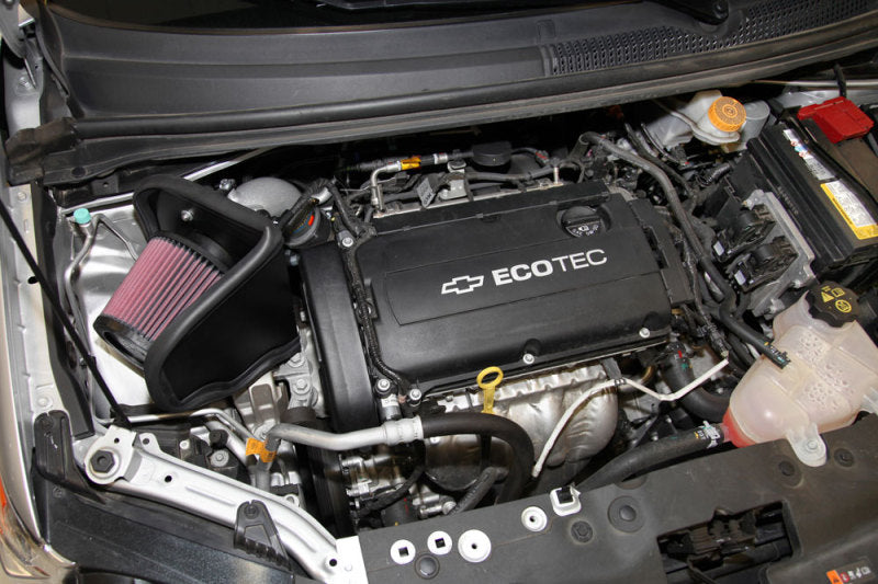 K&N 12 Chevy Sonic 1.8L Silver Typhoon Cold Air Intake K&N Engineering Cold Air Intakes  AXOPROS