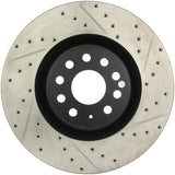 StopTech 09 VW Passat CC / 06-09 Passat Slotted & Drilled Left Front Rotor Stoptech Brake Rotors - Slot & Drilled  AXOPROS