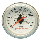 Firestone Replacement Single Pressure Gauge - White Face (For PN 2225 / 2229 / 2196) (WR17609181) Firestone Gauges  AXOPROS
