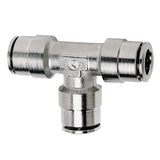 Firestone Union Tee 1/4in. Nickel Push-Lock Air Fitting - Single (WR17603461) Firestone Fittings  AXOPROS