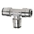 Firestone Union Tee 1/4in. Nickel Push-Lock Air Fitting - Single (WR17603461) Firestone Fittings  AXOPROS