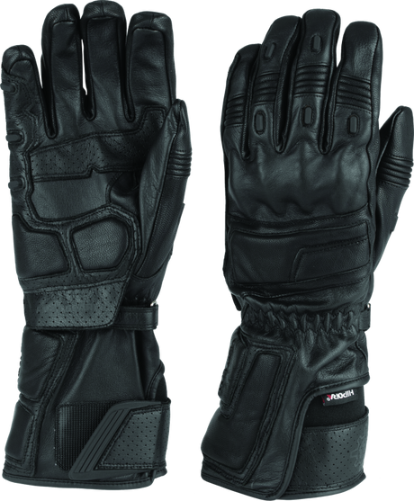 FIRSTGEAR Himalayan Long Gloves Black - Large First Gear Gloves  AXOPROS