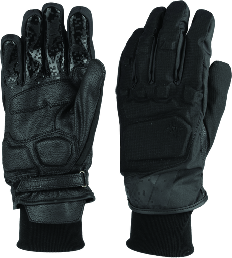 FIRSTGEAR Thermodry Short Gloves Black - Large First Gear Gloves  AXOPROS