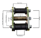 Fishbone Offroad 87-95 Jeep YJ Wrangler Front or Rear Greaseable Shackles Fishbone Offroad Shackle Kits  AXOPROS