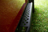 Fishbone Offroad 97-06 Jeep Wrangler TJ Steel Rock Slider - Black Textured Powdercoat Fishbone Offroad Steps  AXOPROS