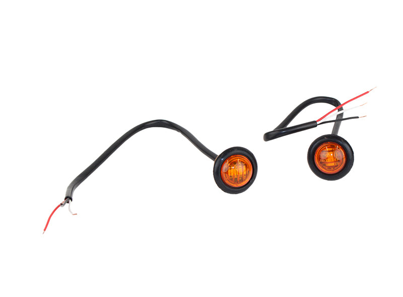 Fishbone Offroad Amber LEDs 3/4In Pair Fishbone Offroad Light Accessories and Wiring  AXOPROS