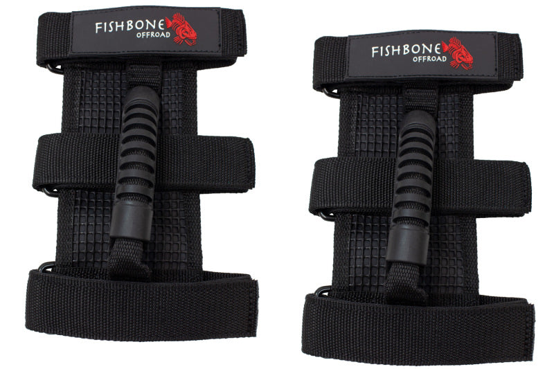 Fishbone Offroad Grab Handles w Three Straps Fishbone Offroad Dash & Interior Trim  AXOPROS
