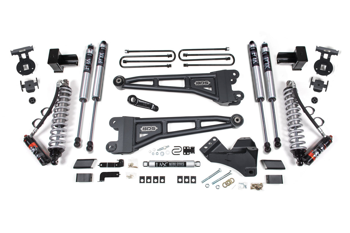 5 Inch Lift Kit W/ Radius Arm - FOX 2.5 Coil-Over Conversion - Performance Elite - Ford F250/F350 Super Duty (23-24) 4WD - Diesel BDS Suspension Suspension Lift Kit  AXOPROS