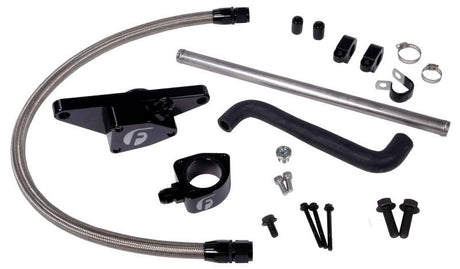 Fleece Performance 03-05 Auto Trans Cummins Coolant Bypass Kit w/ Stainless Steel Braided Line Fleece Performance Coolant Bypass Kits  AXOPROS