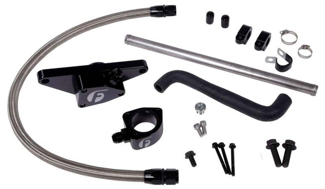Fleece Performance 03-05 Auto Trans Cummins Coolant Bypass Kit w/ Stainless Steel Braided Line Fleece Performance Coolant Bypass Kits  AXOPROS