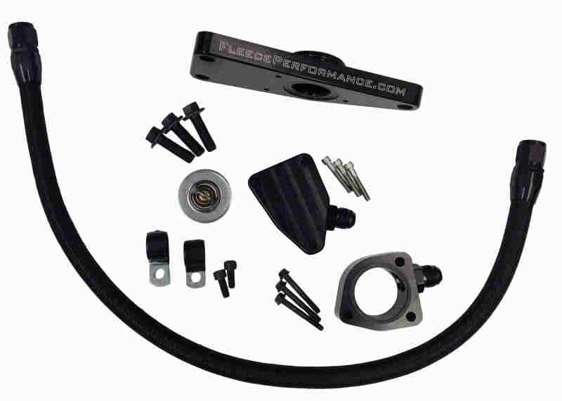 Fleece Performance 03-07 Dodge 5.9L / 04.5-12 6.7L Cummins Coolant Bypass Kit (03-07 Manual Trans) Fleece Performance Coolant Bypass Kits  AXOPROS