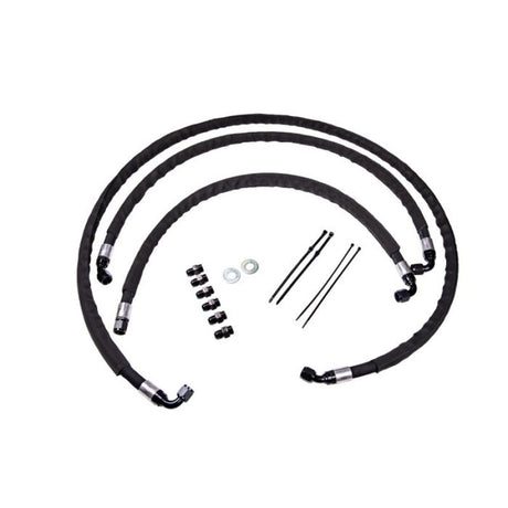 Fleece Performance 17-19 GM Duramax 2500/3500 Heavy Duty Transmission Cooler lines Fleece Performance Oil Line Kits  AXOPROS