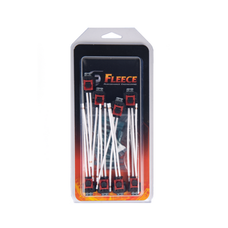 Fleece Performance 17-22 GM 2500/3500 Duramax Replacement Fuel Injector Connector w/Pigtail (8 Pack) Fleece Performance Wiring Harnesses  AXOPROS