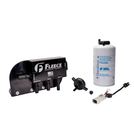 Fleece Performance 17-24 Ford F250-550 Powerstroke Under Bed Fuel Filter Assembly Fleece Performance Fuel Filters  AXOPROS