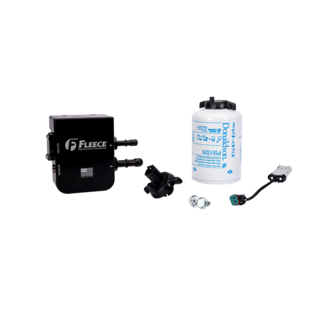 Fleece Performance 19-24 Ram 2500/3500 Cummins 6.7L Under Bed Fuel Filter Assembly Fleece Performance Fuel Filters  AXOPROS