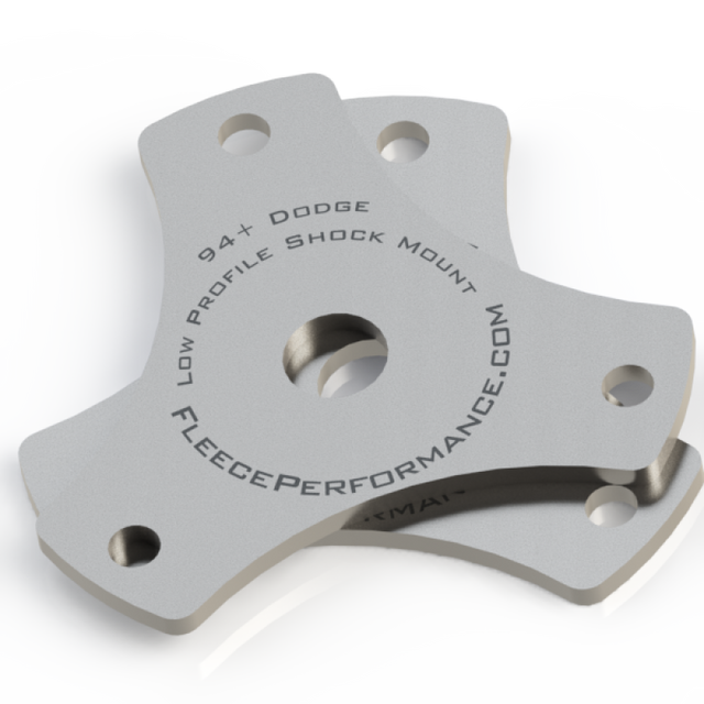 Fleece Performance 2500 and 3500 Low Profile Shock Mounts Fleece Performance Shock Mounts & Camber Plates  AXOPROS