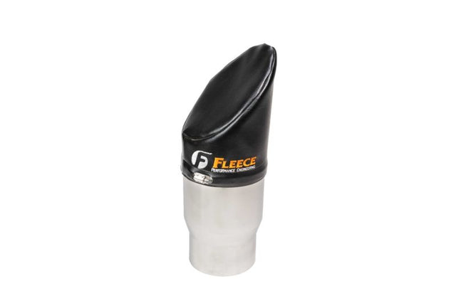 Fleece Performance 5in 45 Degree Hood Stack Cover Fleece Performance Smoke Stacks  AXOPROS