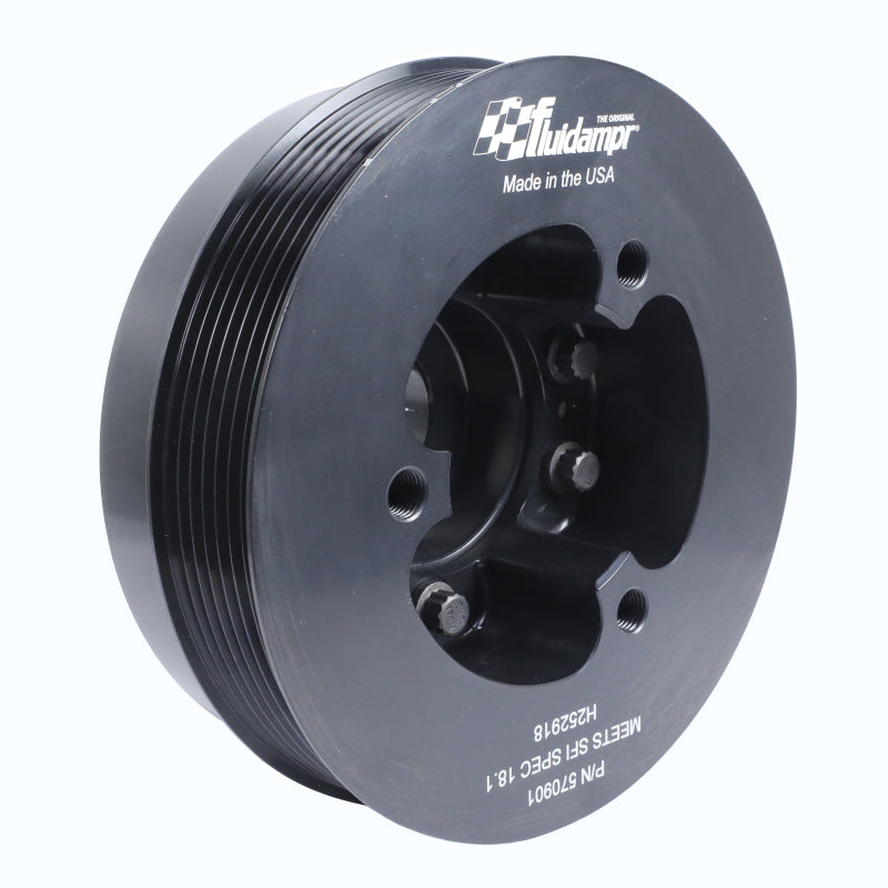 Fluidampr 09-21 Nissan GT-R R35 VR38DETT Steel Internally Balanced Damper Fluidampr Crankshaft Dampers  AXOPROS