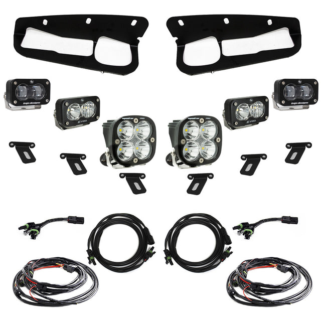 Ford Bronco S2 SAE “Pro” Fog Pocket Light Kit Baja Designs Fog Light Kit  AXOPROS