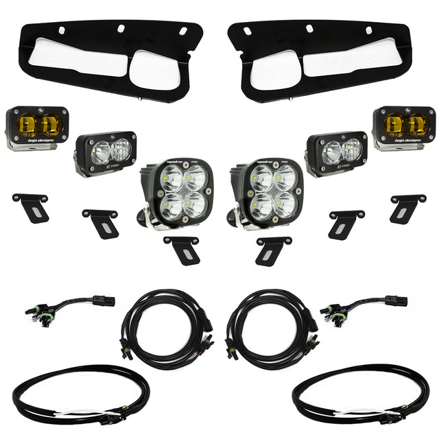 Ford Bronco S2 SAE “Pro” Fog Pocket Light Kit Baja Designs Fog Light Kit  AXOPROS