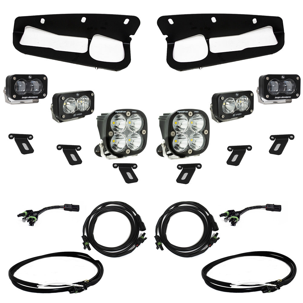 Ford Bronco S2 SAE “Pro” Fog Pocket Light Kit Baja Designs Fog Light Kit  AXOPROS