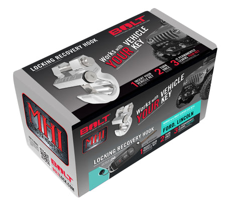 Ford Center Cut Locking Recovery Hook BOLT Tow Hook  AXOPROS