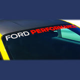 Ford Performance 2015-2017 Mustang Windshield Banner Ford Performance - White / Red Ford Racing Stickers/Decals/Banners  AXOPROS