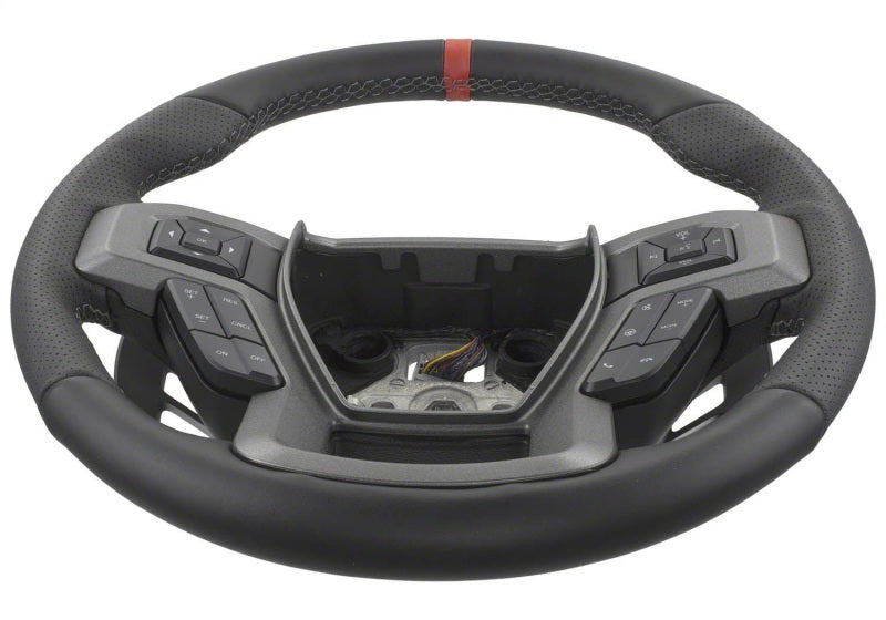 Ford Racing 15-18 F-150 Raptor Performance Steering Wheel Kit - Red Sightline Ford Racing Steering Wheels  AXOPROS