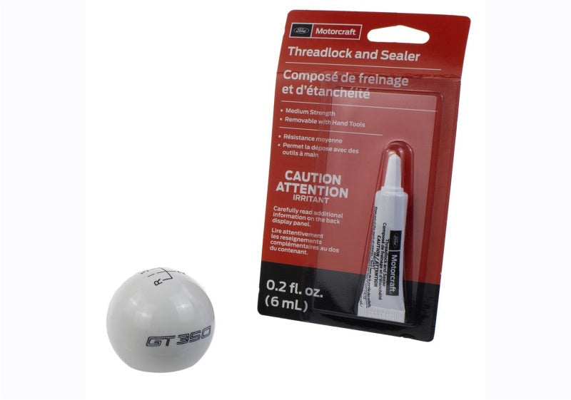 Ford Racing 15-19 Mustang GT350 White 6-Speed Shift Knob Ford Racing Shift Knobs  AXOPROS